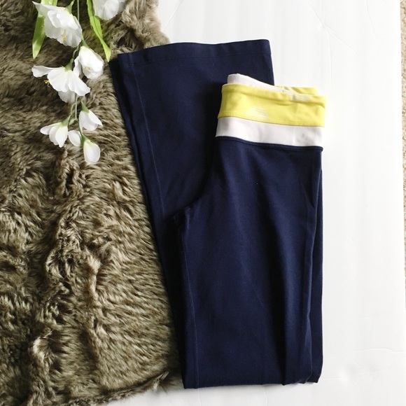 lululemon athletica Pants - Lululemon Navy Yoga Pants Leggings